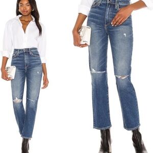 🍀FRAME Le Jean High Rise Mia Relaxed Straight Jean Size 27